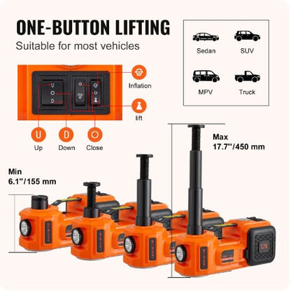 12v Electric hydraulic jack for cars