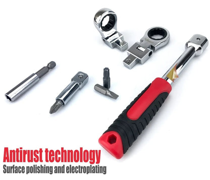 Removable Movable Head Ratchet Durable Power Saving Repair Tool Set