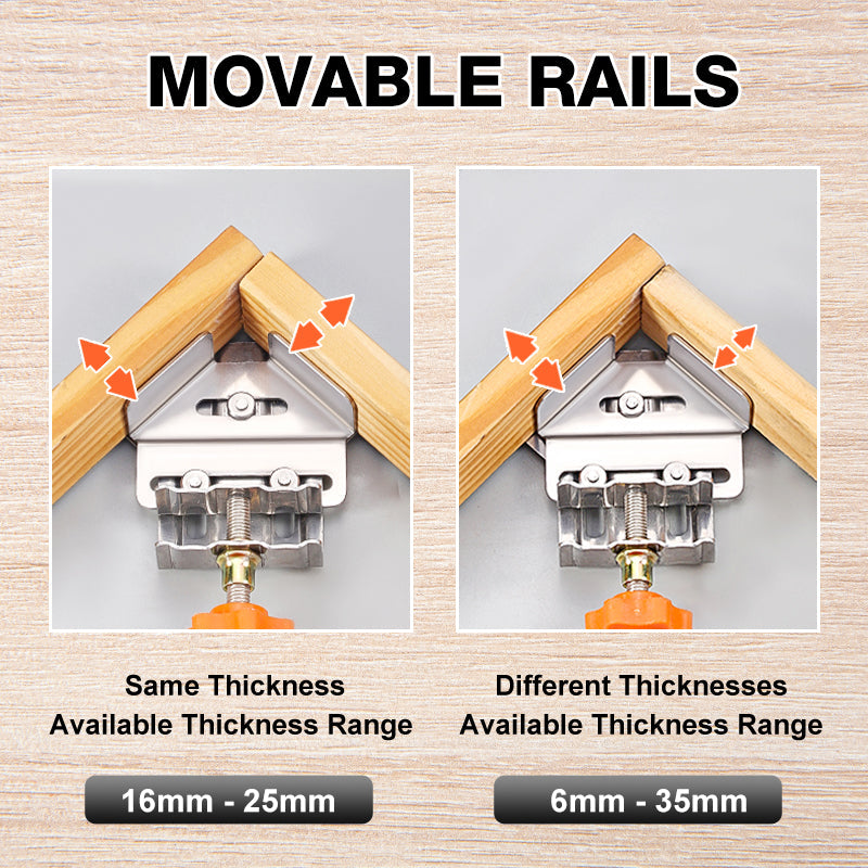 Multipurpose Stainless Steel 90 Degree Corner Clamp