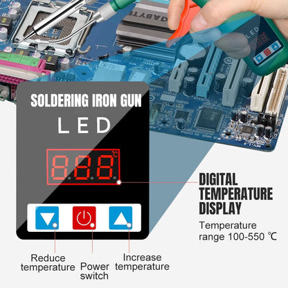 🔥Digital Display  Soldering Iron - Auto Feed tin wire