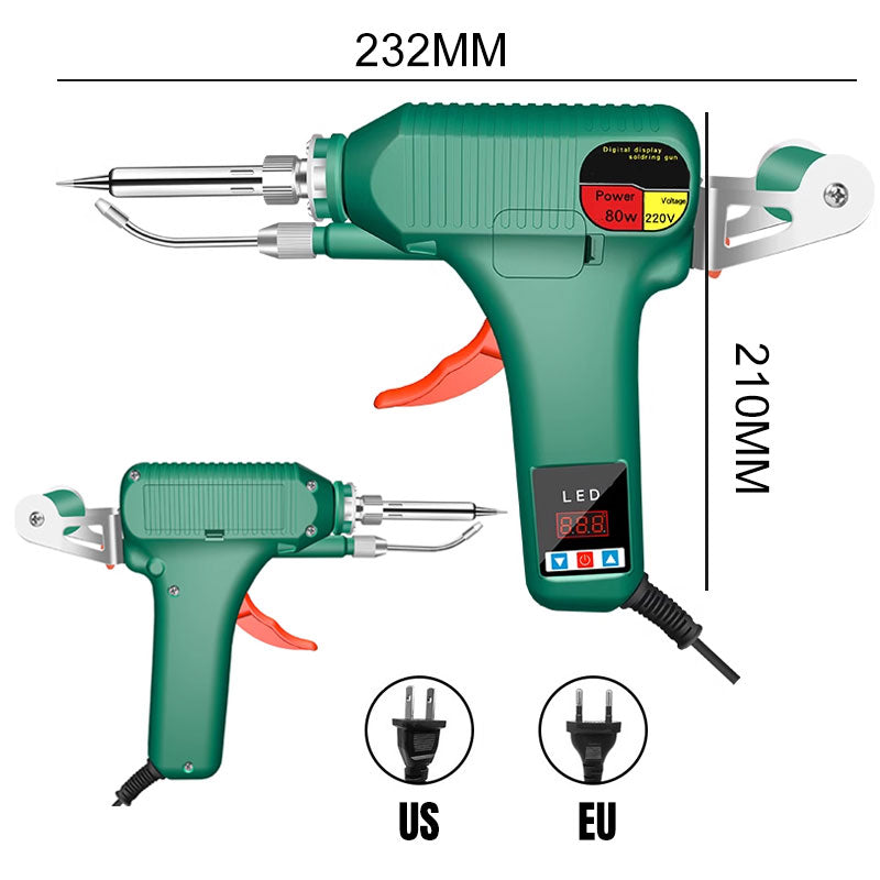 🔥Digital Display  Soldering Iron - Auto Feed tin wire