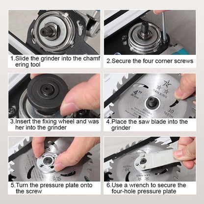 Angle Grinder Stand for Tile 45°Chamfer Cutting