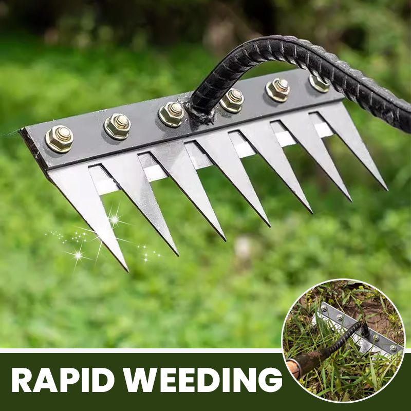 5/6/7/8 Teeth Carbon Steel Garden Weeding Rake