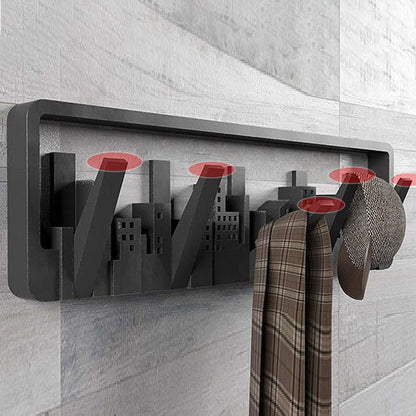 🔥2024 Hot Sale🔥Creative Wall Mounted Coat Rack with Retractable Pegs