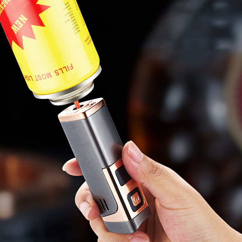 Rechargeable & Refillable Cigar Torch Lighter with LED Display