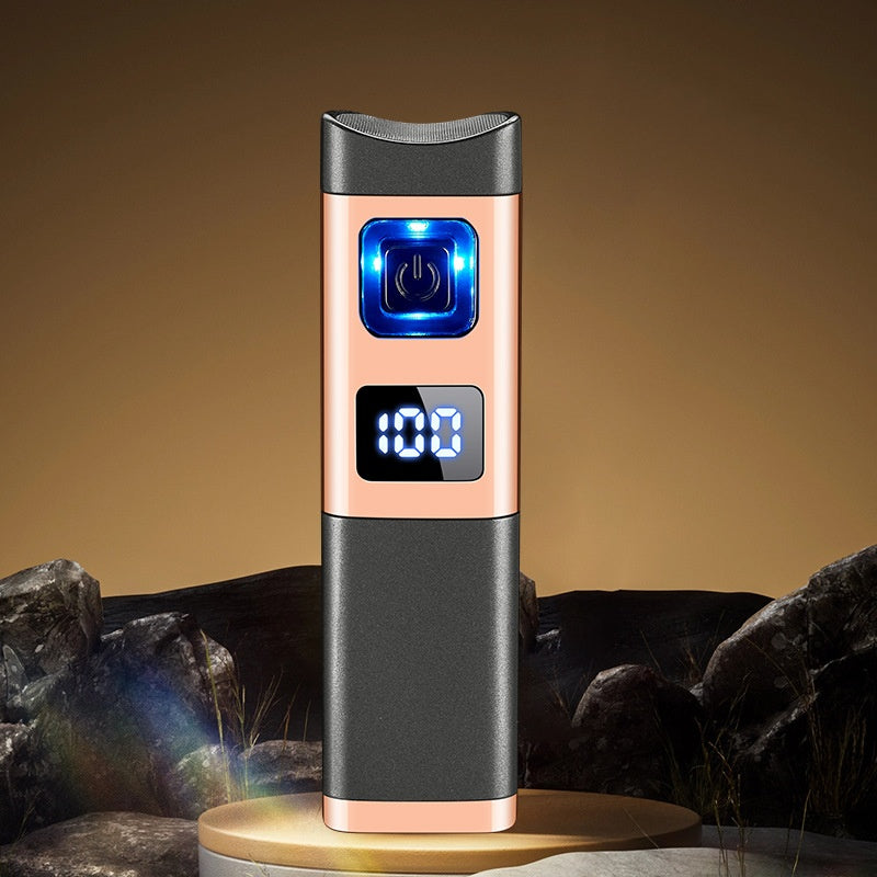 Rechargeable & Refillable Cigar Torch Lighter with LED Display