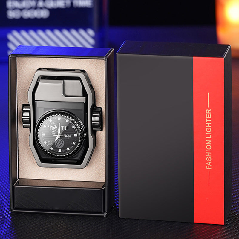 🎅Early Xmas Sales - 50% OFF🎄Windproof Watch Lighter with Decompression Gyro Design